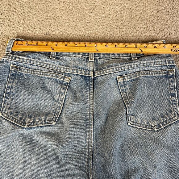 LL Bean Double L Flannel Lined Jeans Mens 34x32 Blue Denim Pants Outdoor Work - Picture 8 of 11